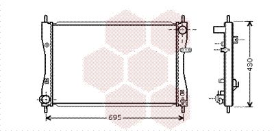 VAN WEZEL Radiators, Motora dzesēšanas sistēma 32002174